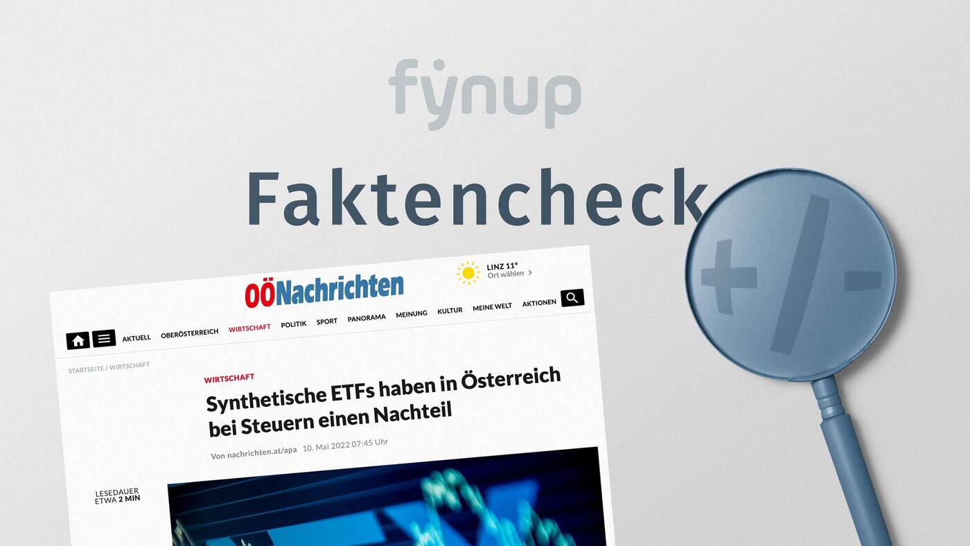 Faktencheck OÖN Steuer-Nachteile bei ETF - fynup