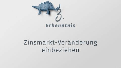 3. Erkenntnis: Veränderung des Zinsmarktes mit einbeziehen