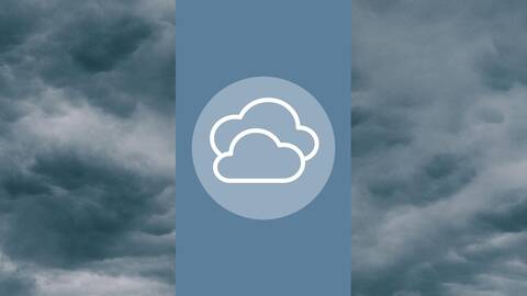 Wolken symbolisieren Realwert-Verlust