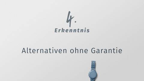 4. Erkenntnis von fynup: Alternativen ohne Garantien