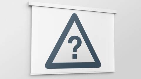 Achtung mit Fragezeichen